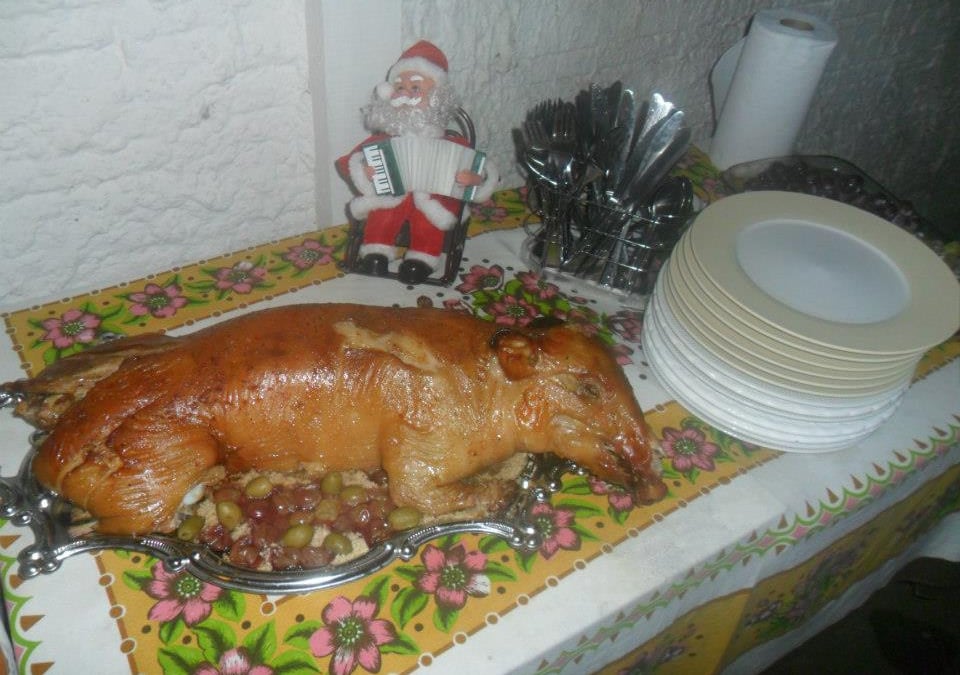 Leitoa recheada de Natal