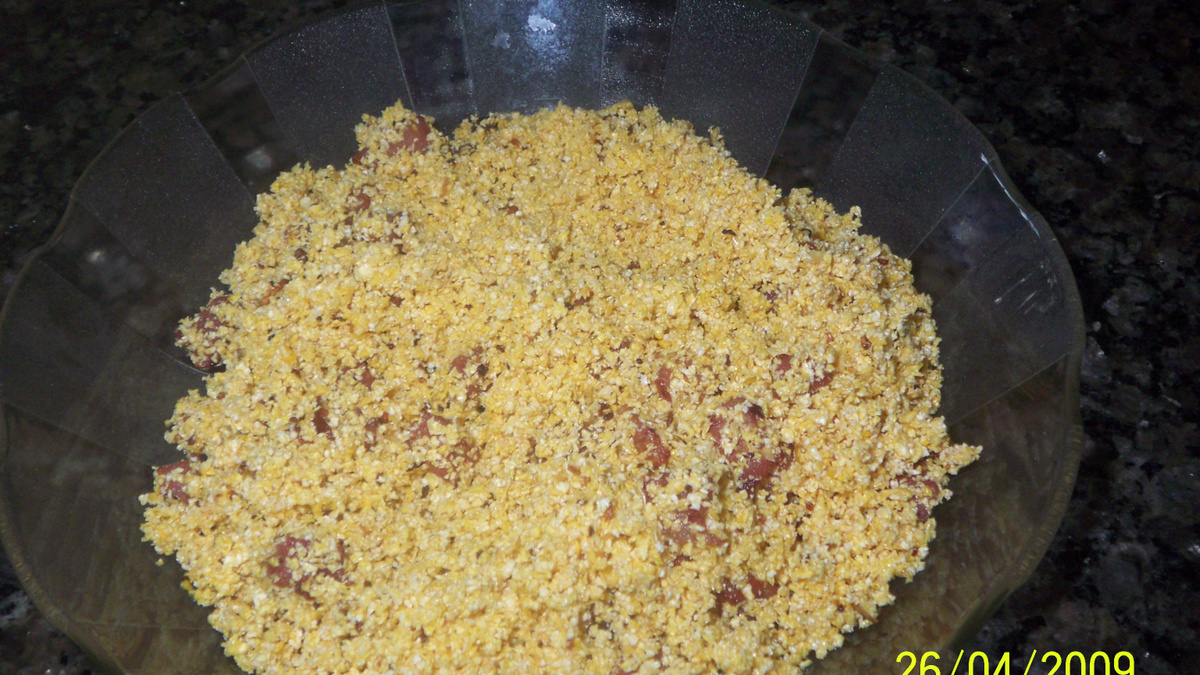 Farofa de flocão de milho