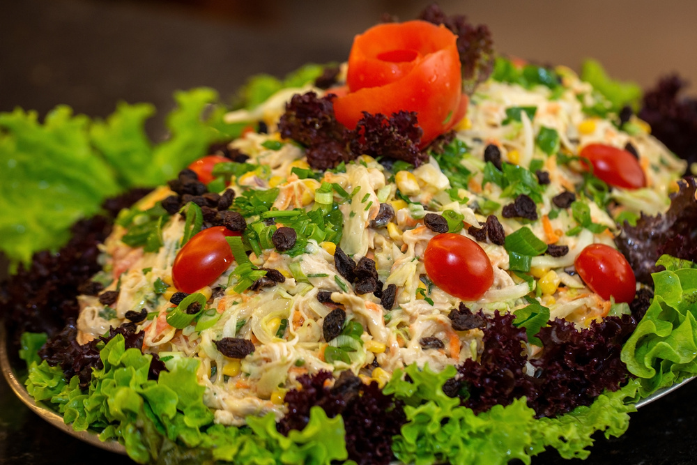 Salada de maionese com frango