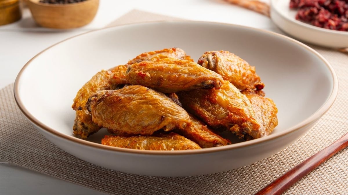 Tulipas de frango molho de mostarda e mel