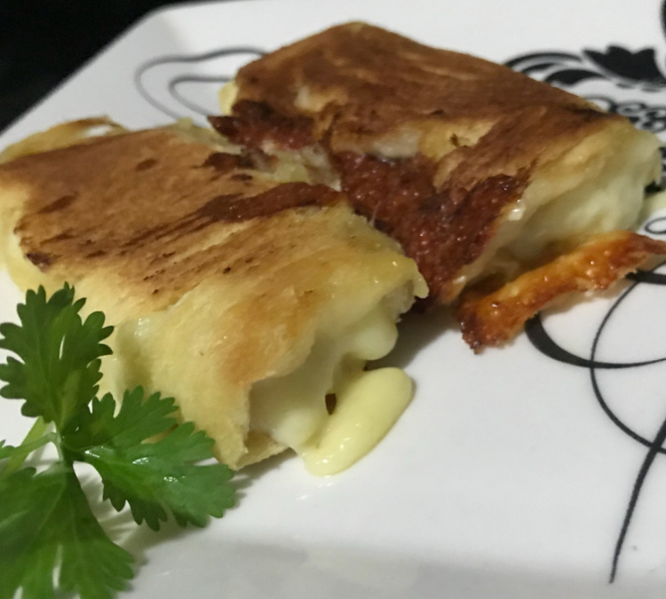 Enroladinho de pão de forma