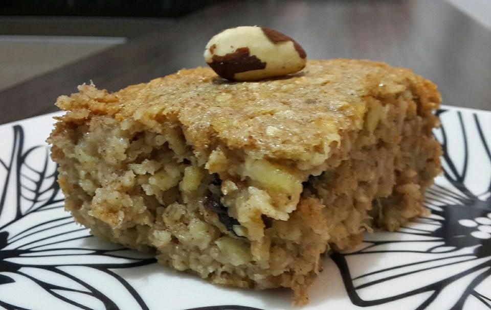 Bolo de aveia e banana