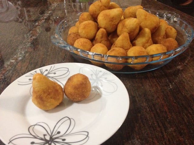 Coxinha com massa de batata