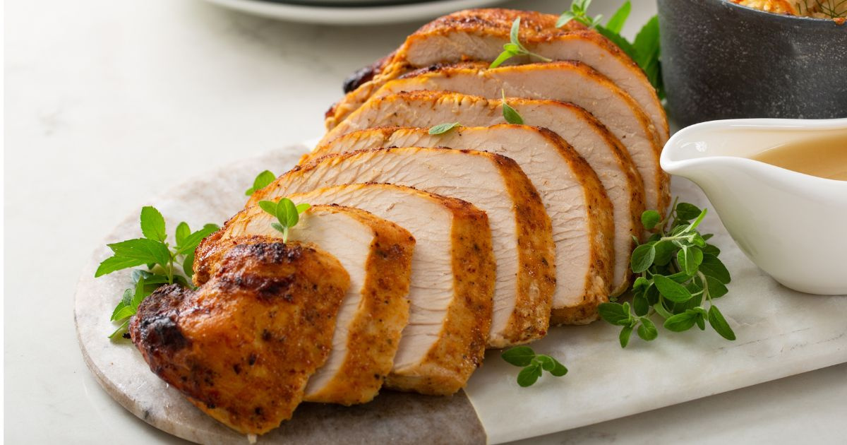 Peito de peru na airfryer