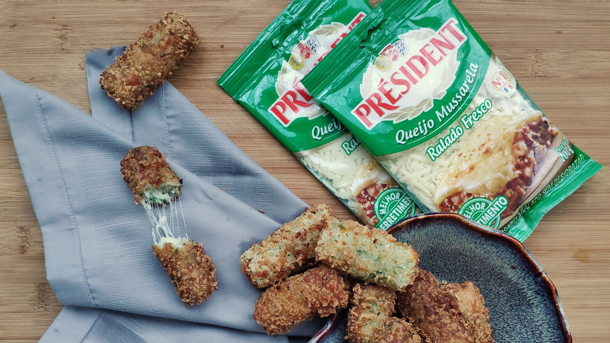 Croquete de queijo com tapioca