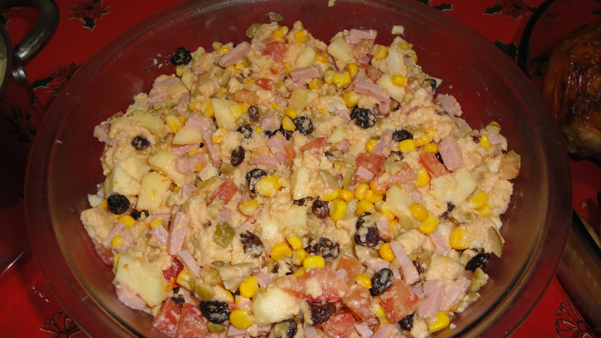 Salada de pão de forma