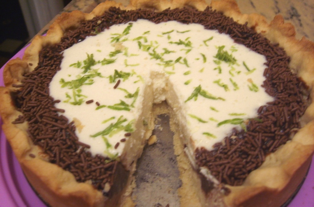 Torta de limão com chocolate da Dani