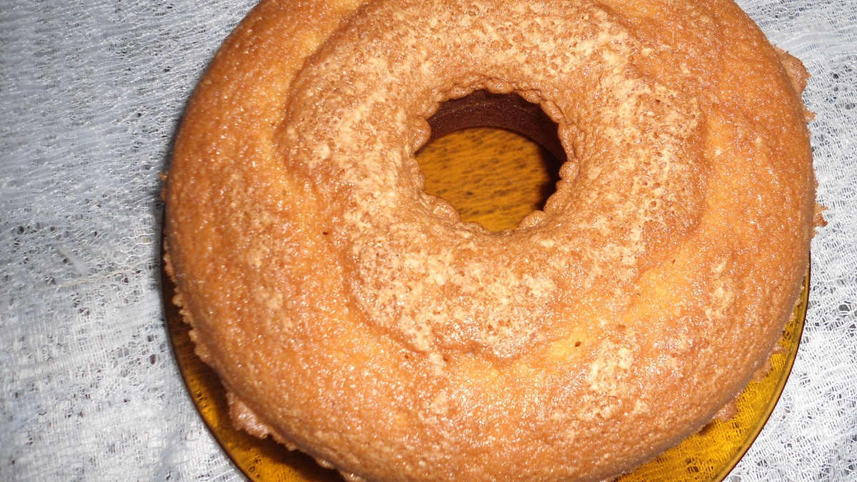 Bolo de refrigerante de laranja