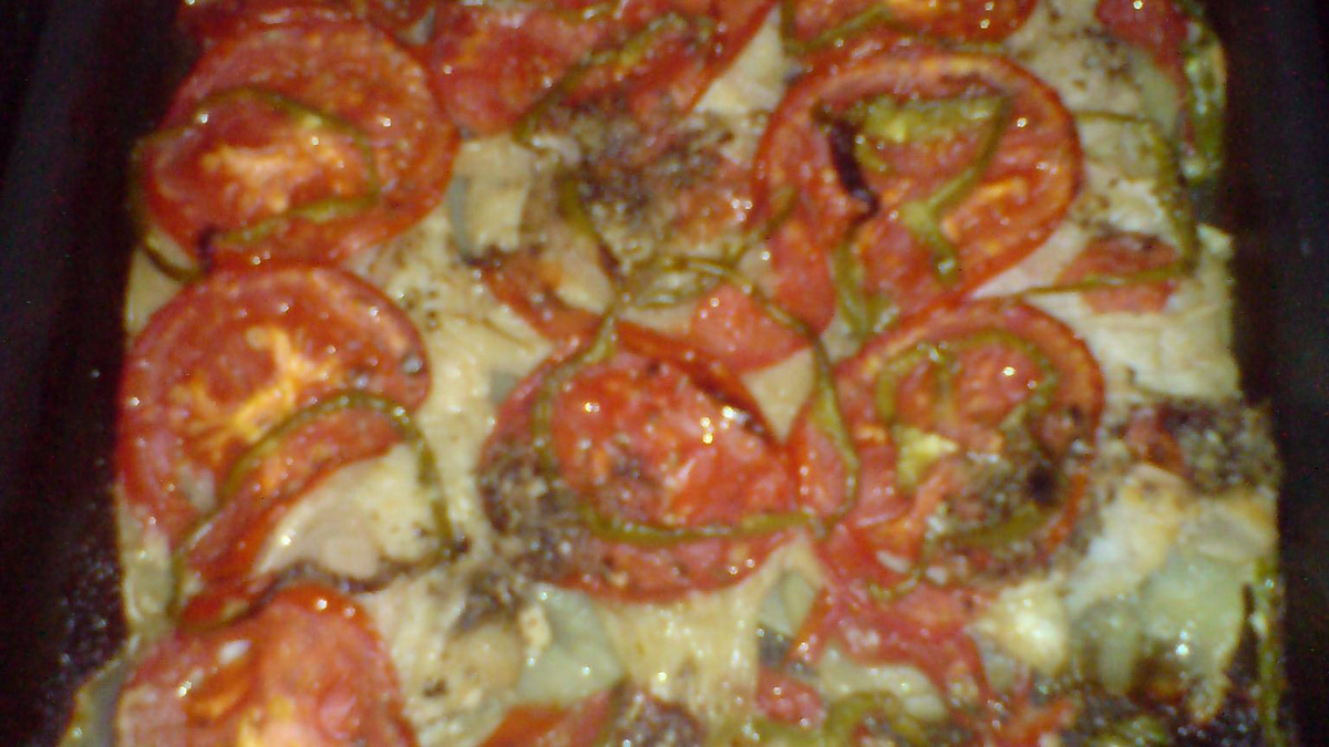 Batatas com filé de meluza ao forno