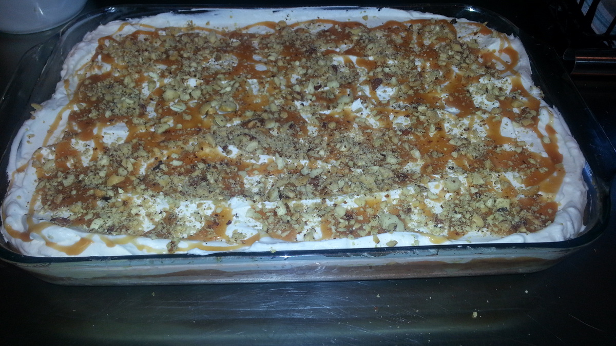 Sobremesa de maçã caramelada
