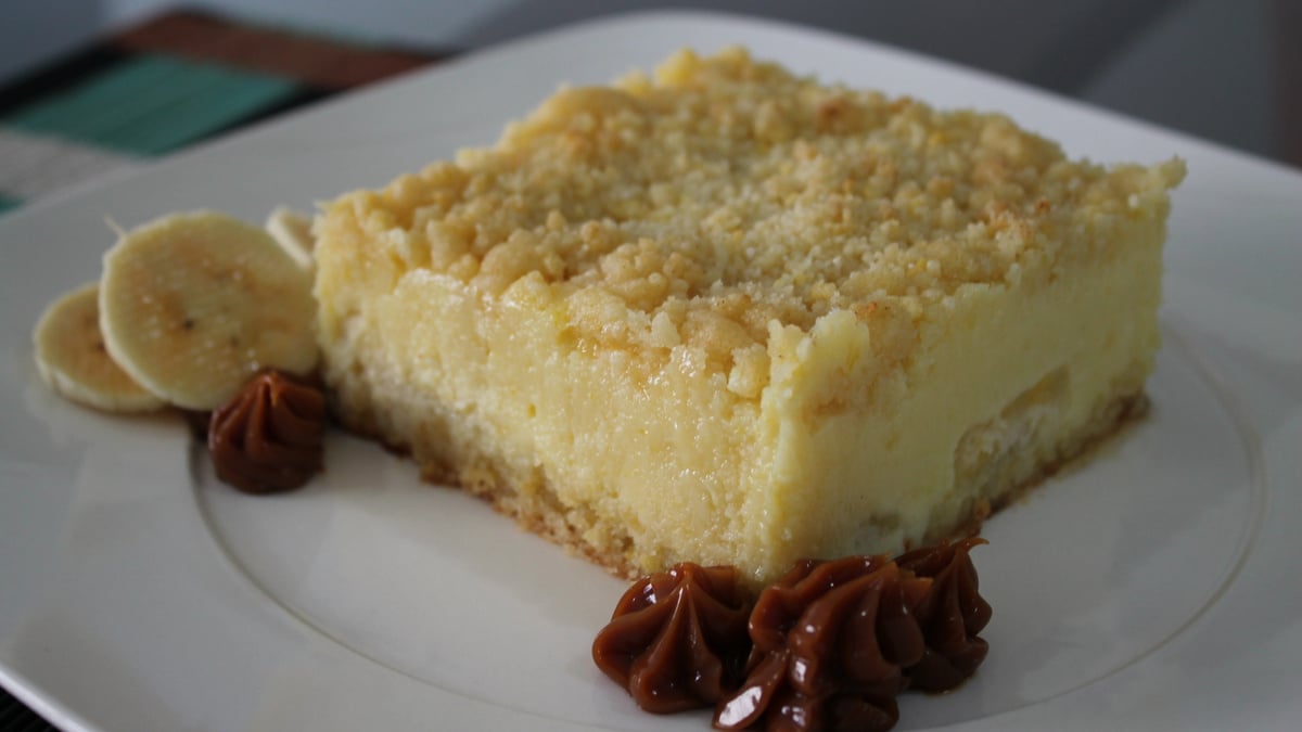 Torta farofa de banana
