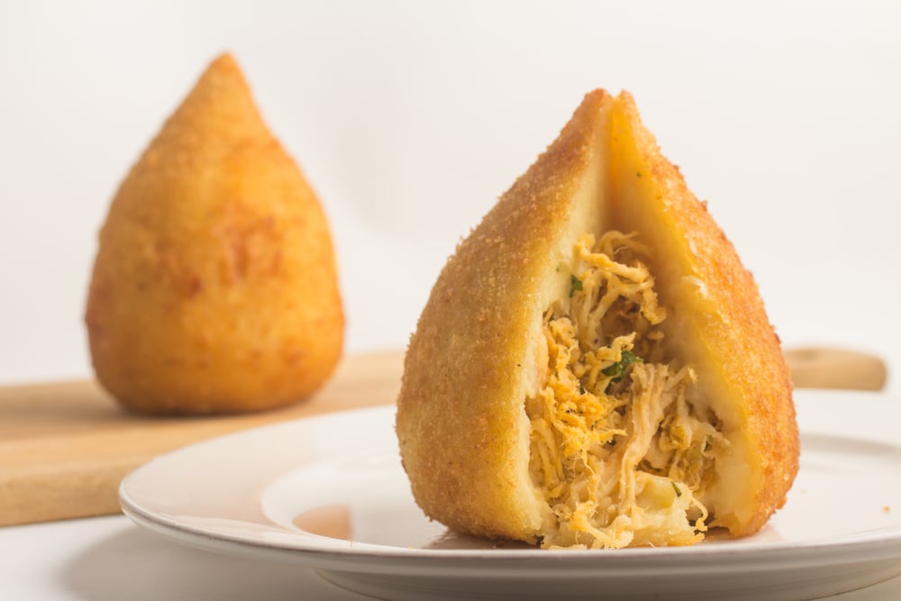 Coxinha de mandioca sem glúten