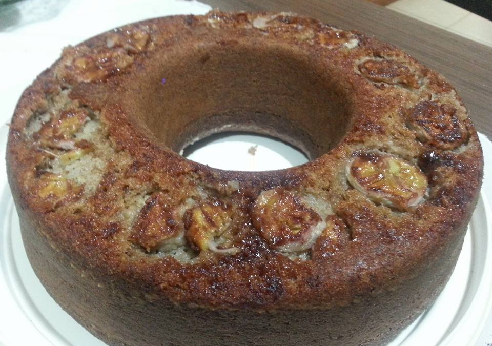 Bolo de banana integral (fitness)