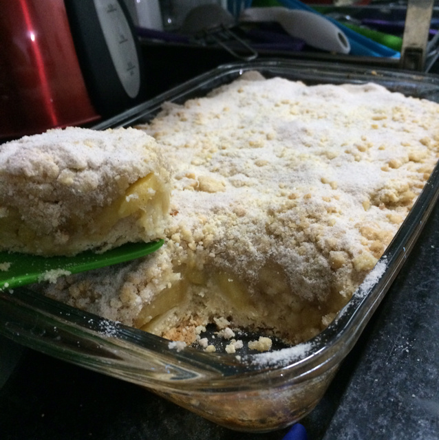 Torta de maçã crocante