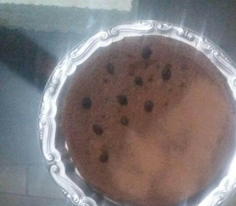 Bolo de banana com passas