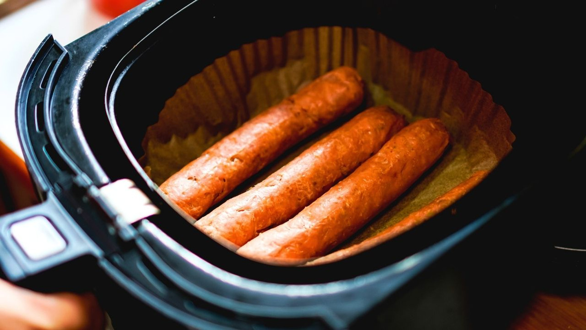 Linguiça na airfryer