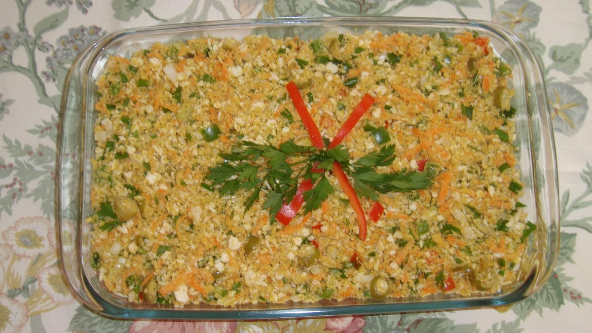 Farofa fria para churrasco