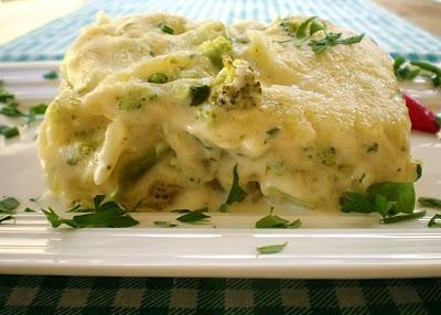 Lasanha de brócolis