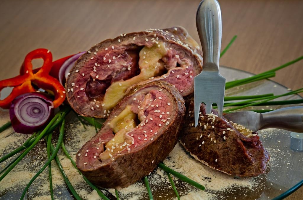 Picanha invertida recheada em crostata