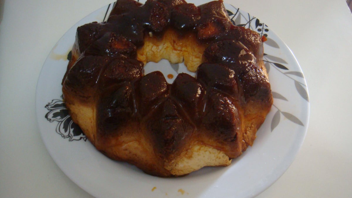 Pudim de pão (falso pudim de leite condensado)