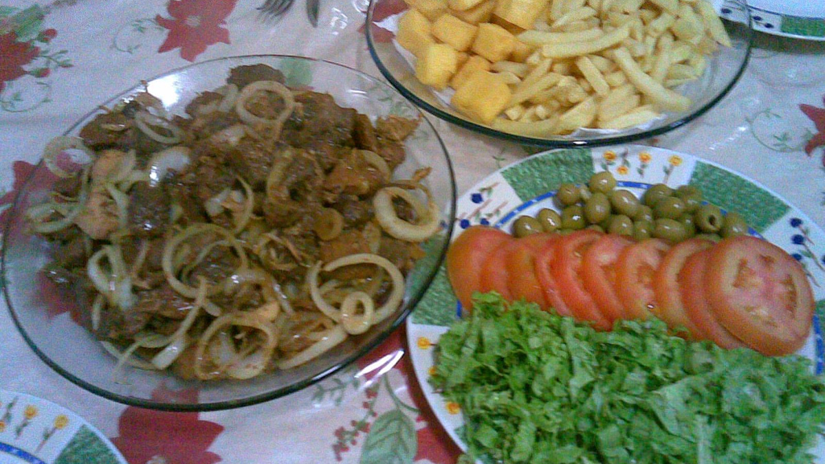 Carne na tábua