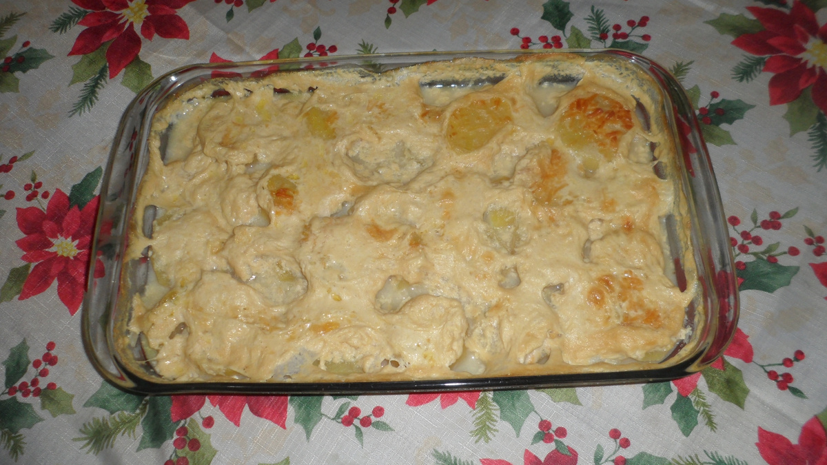 Batatas gratinadas deliciosas