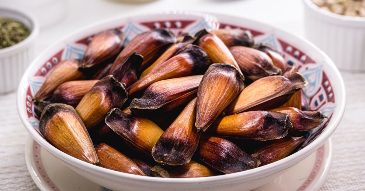 Pinhão na airfryer