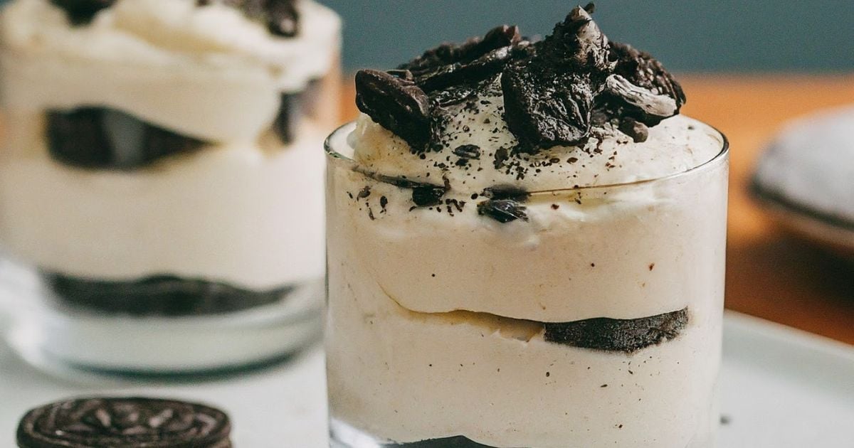 Creme branco com oreo super fácil