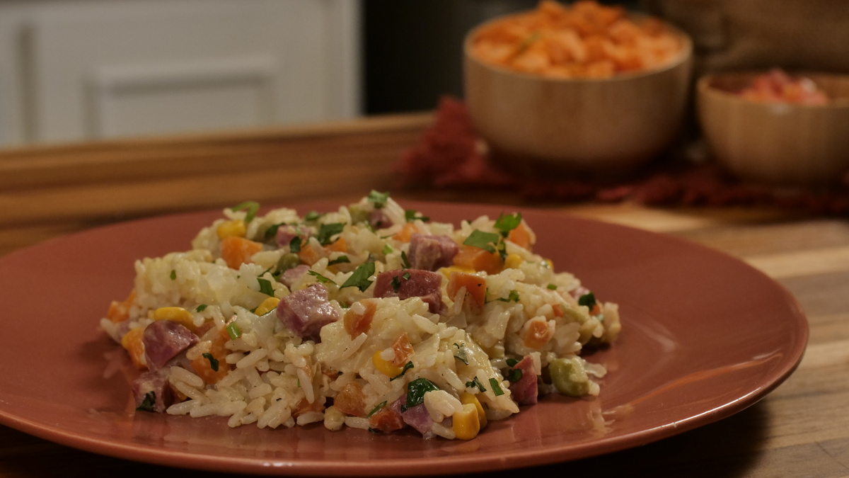 Arroz de forno preguiçoso