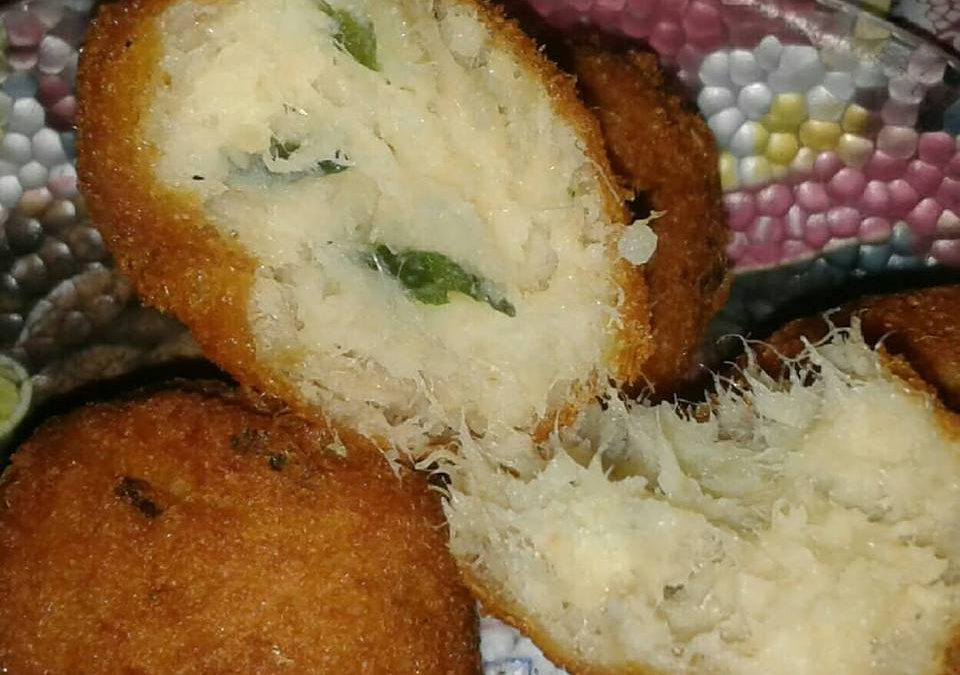 Bolinho tradicional de bacalhau