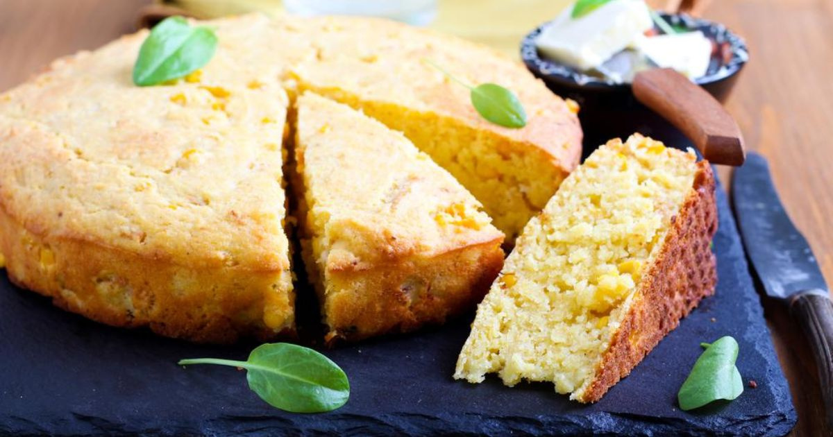 Bolo flocão de milho na air fryer