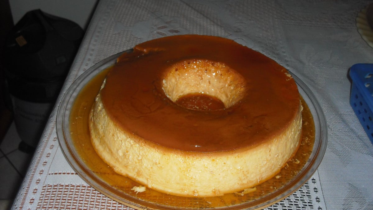 Pudim de leite condensado Moça