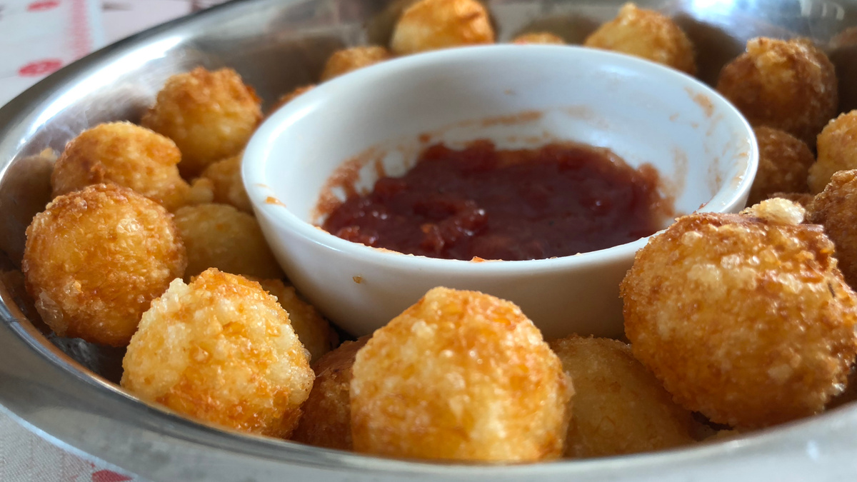 Pão de queijo frito da Kathleen