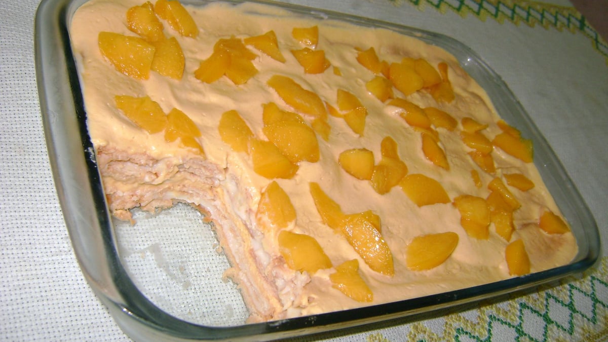 Pavê de Pêssego