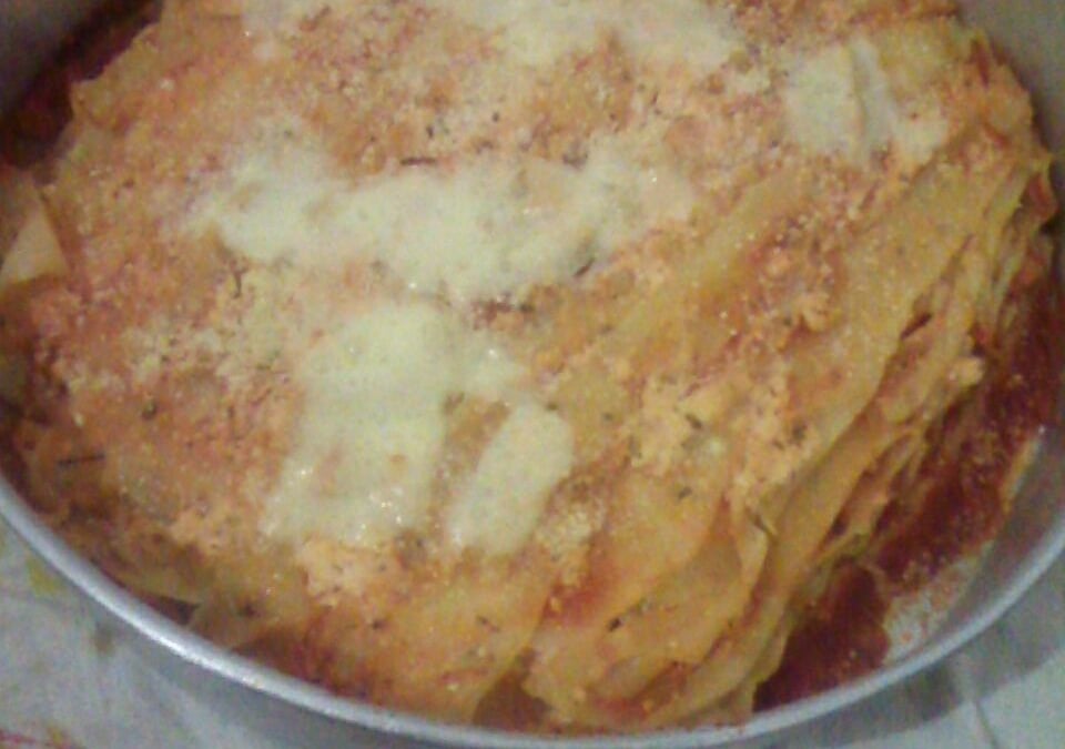 Lasanha de queijo da Maiara