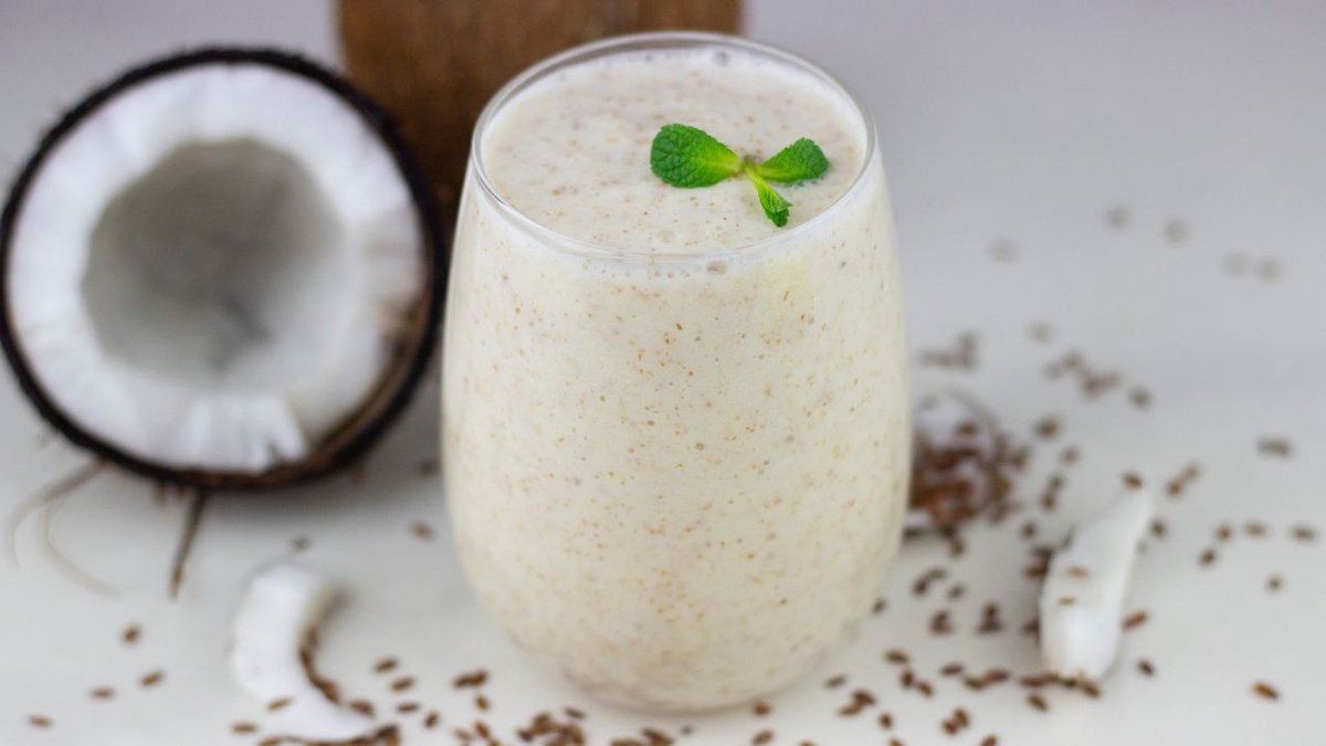 Bebida de coco para festa junina