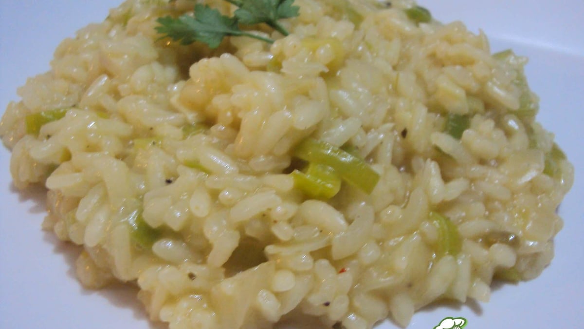 Risoto de alho poró