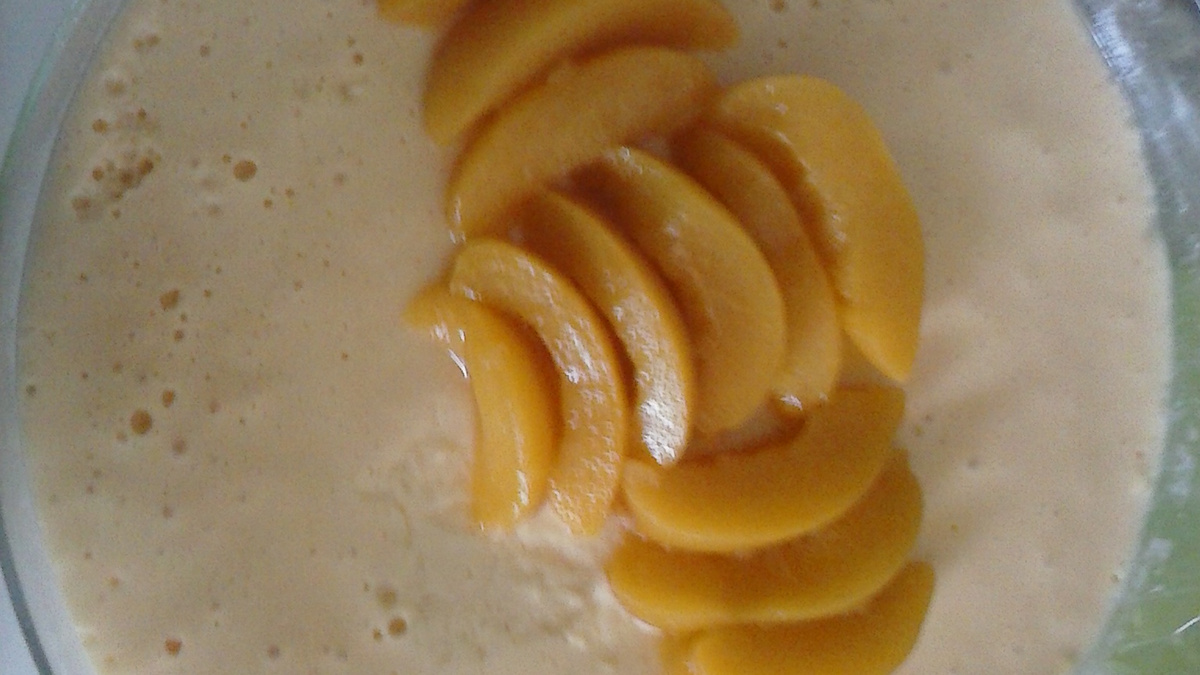 Mousse de pêssegos