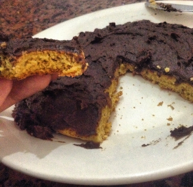 Bolo de cenoura de frigideira
