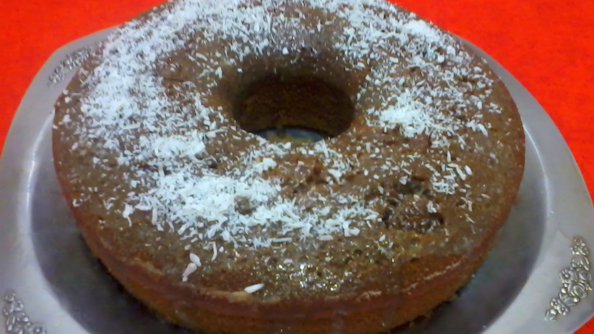 Bolo de café molhadinho