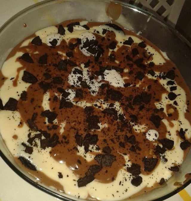 Pavê de biscoito de chocolate