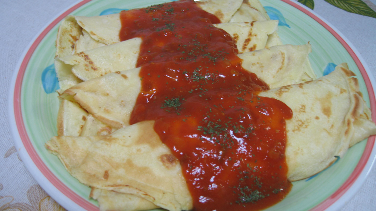 Panqueca recheada