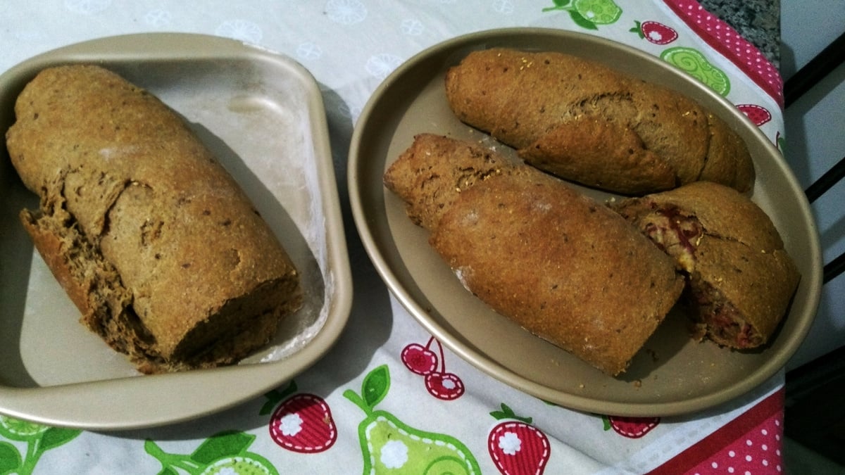 Pão integral delicioso
