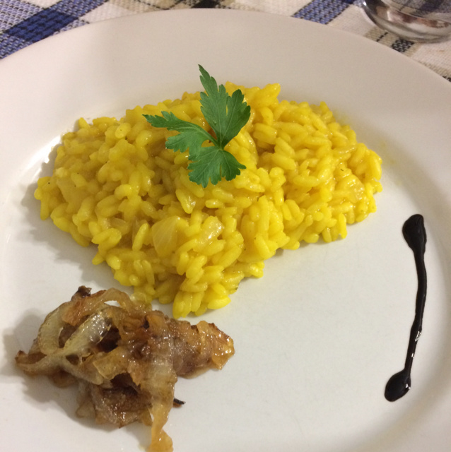 Risoto de açafrão