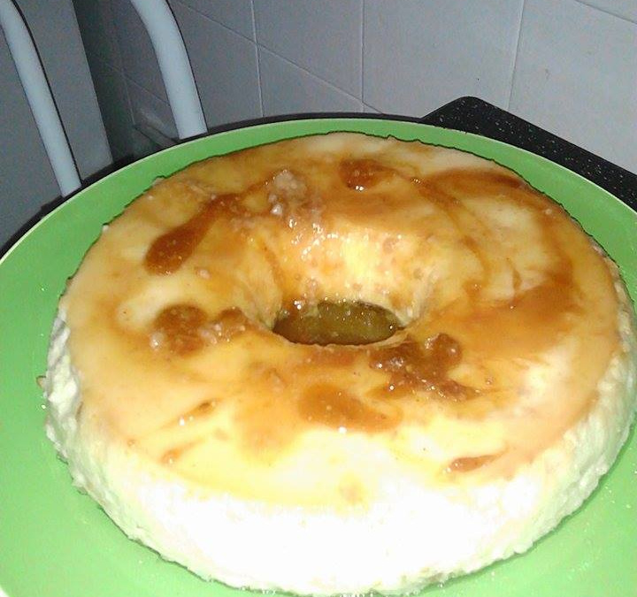 Pudim de leite com sintonia (castanha de caju com canela)