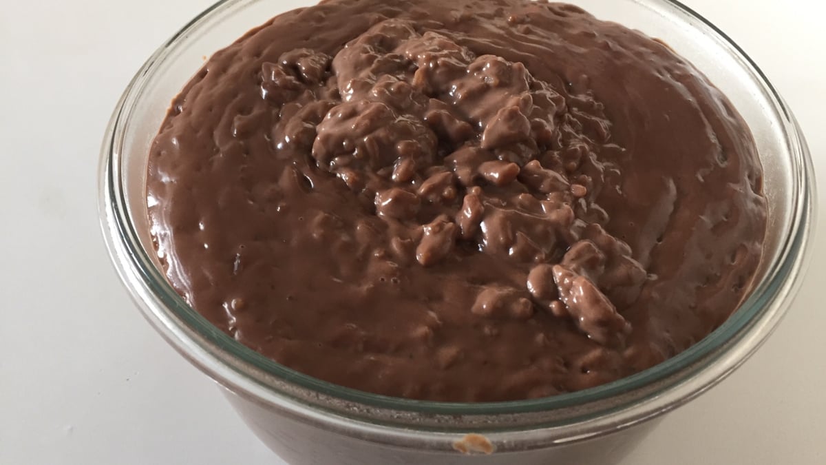 Arroz doce de chocolate
