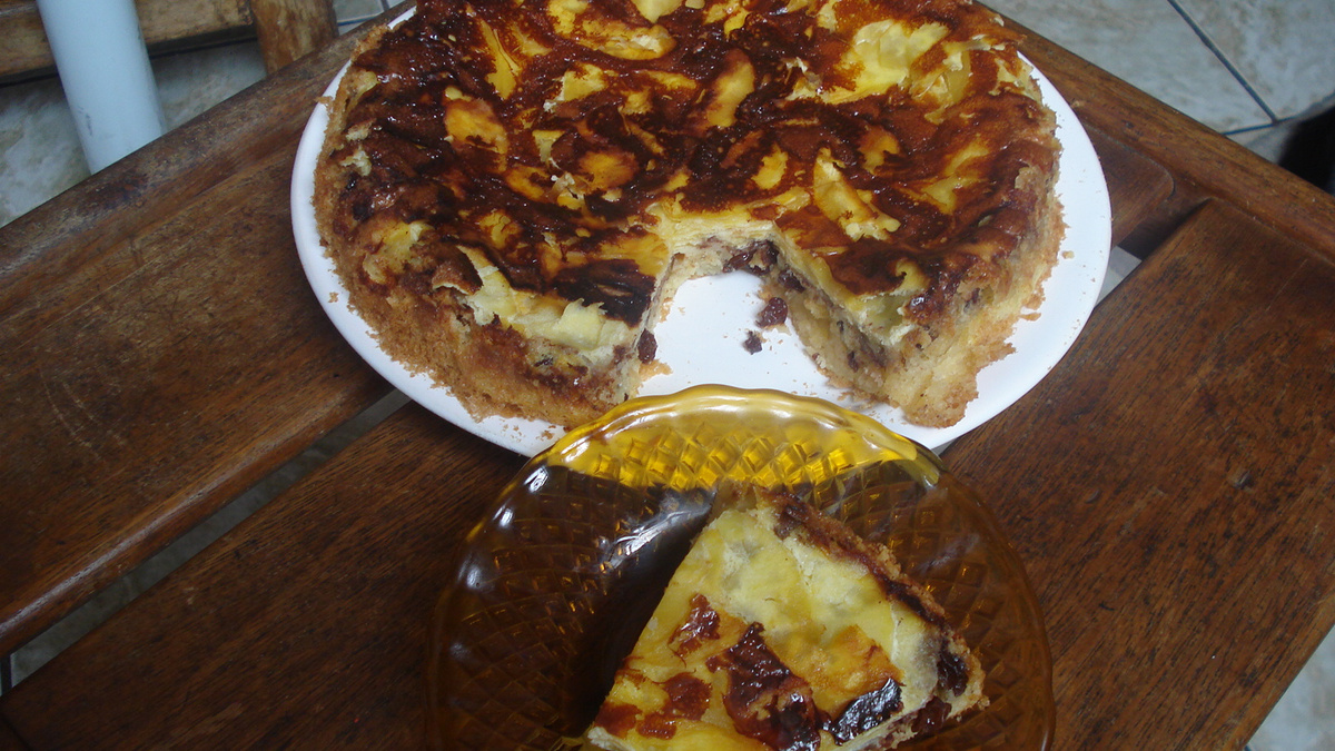 Torta de maçã com canela