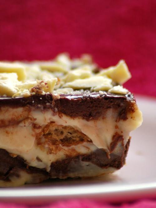 Pavê de baunilha e chocolate