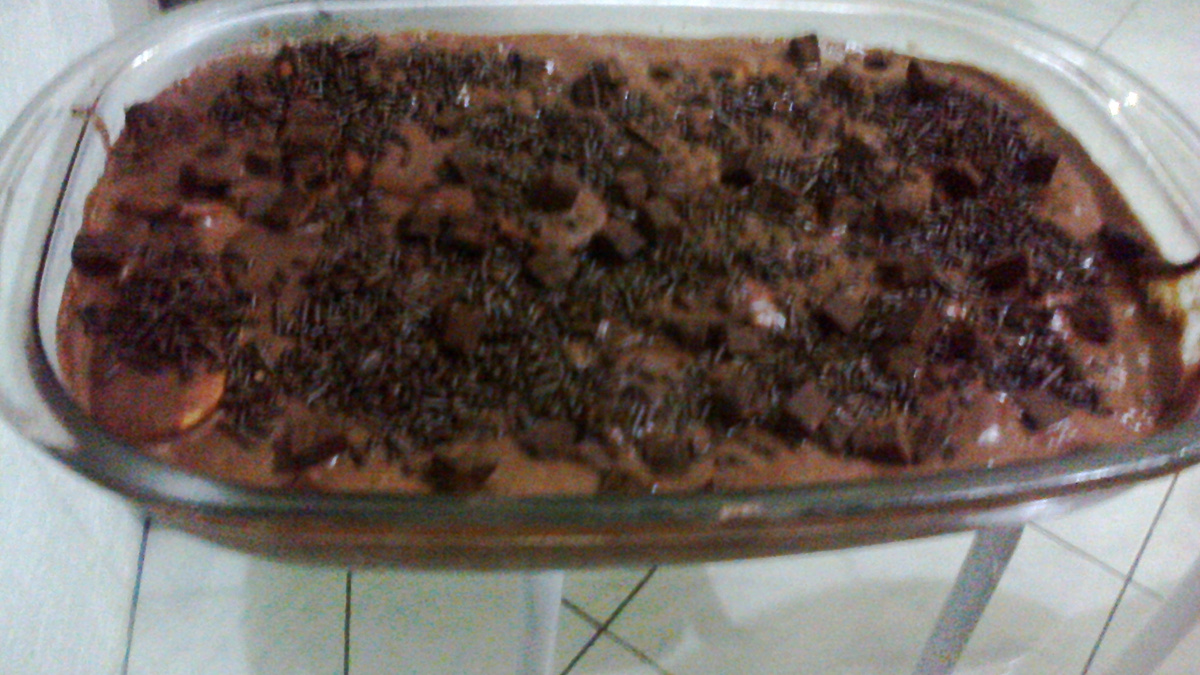 Torta de bolacha (com chocolate)