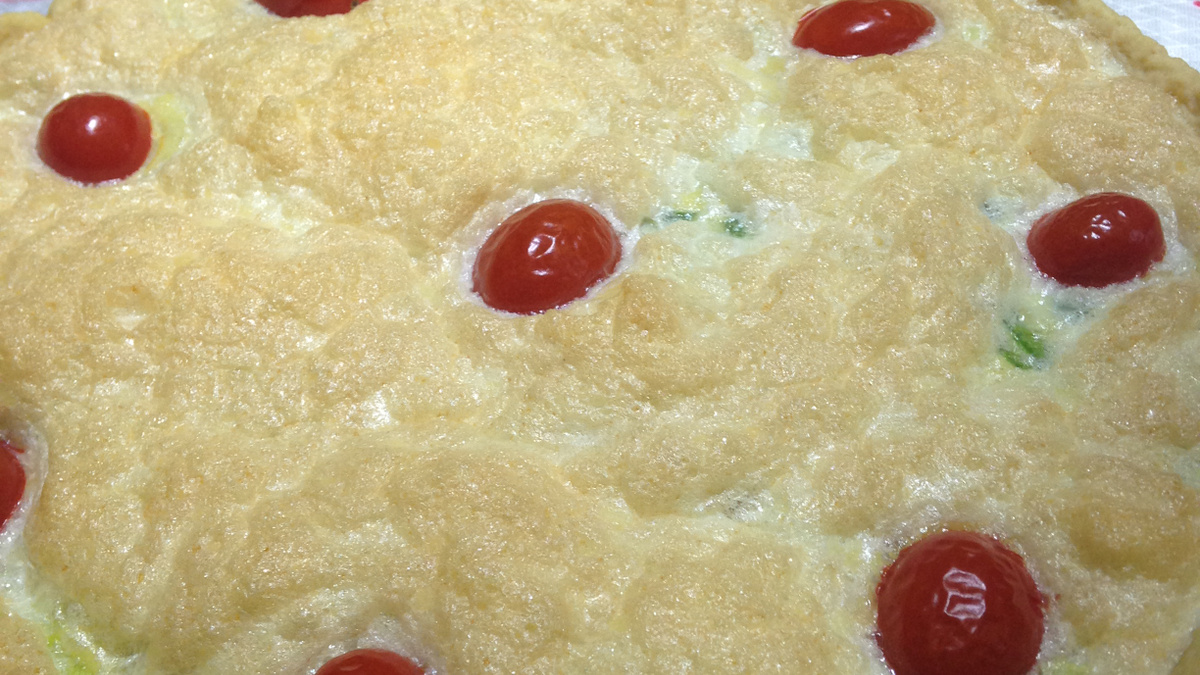 Quiche de alho poró delicioso